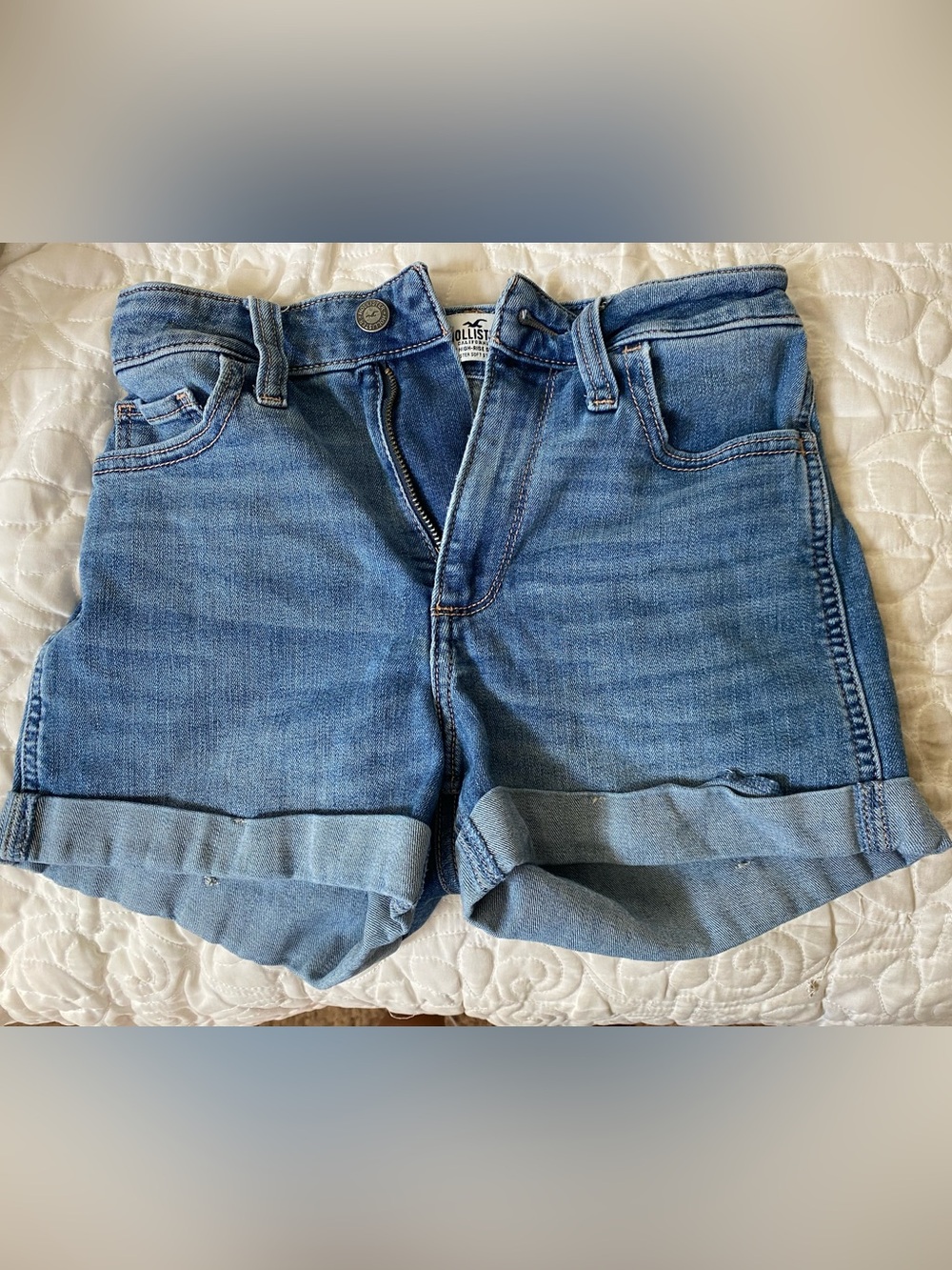 Hollister High-Rise Denim Shorts